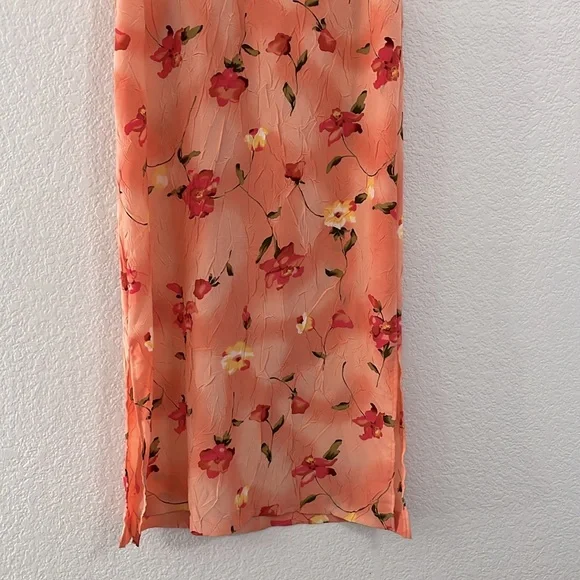 Vintage Y2K Floral Crinkle 2 Piece Dress Set - Picture 6 of 15